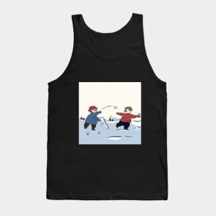 pug and cat merry Christmas 2024 happy new year,pug and cat drawing Tank Top